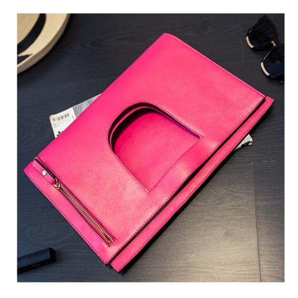 2016 new leather handbag lady leather clutch evening bags