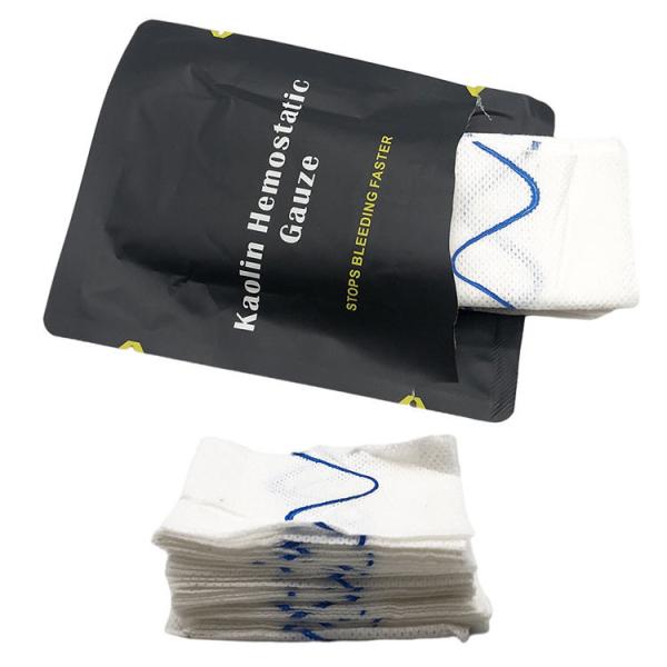 Vacuum Packed Gauze Outdoor First Aid Wound Aseptic Treatment Survival Kaolin Hemostatic Gauze