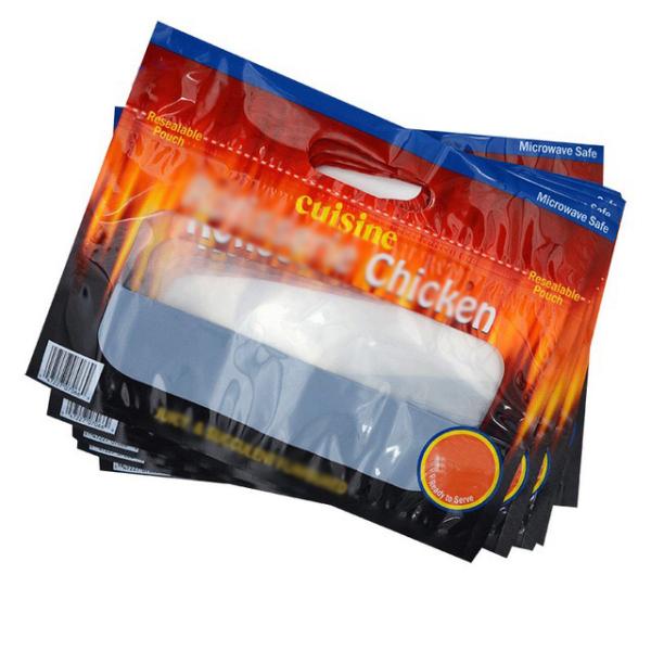 Roast Chicken CMYK 120mic Stand Up Zipper Bags Gravure Printing