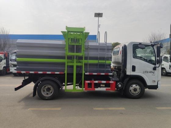 6.5CBM Rear Loader Garbage Compactor Truck Euro 3 4 5 6 Emission Standard Advanced Technology