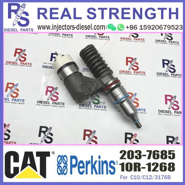 Diesel Engine Fuel Injector Excavator Accessories Diesel Motor Parts 2037685 203-7685 for Caterpillar CAT 16H C-10 C-12