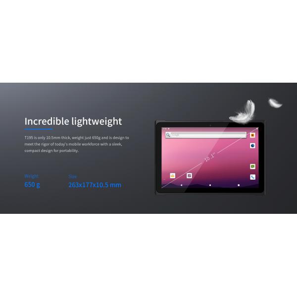 650г 10 дюймовый П65 Водостойкий планшет 5G с 1- 4G LTE 2D сканером штрих-кодов NFC GPS 9500mAh батарея