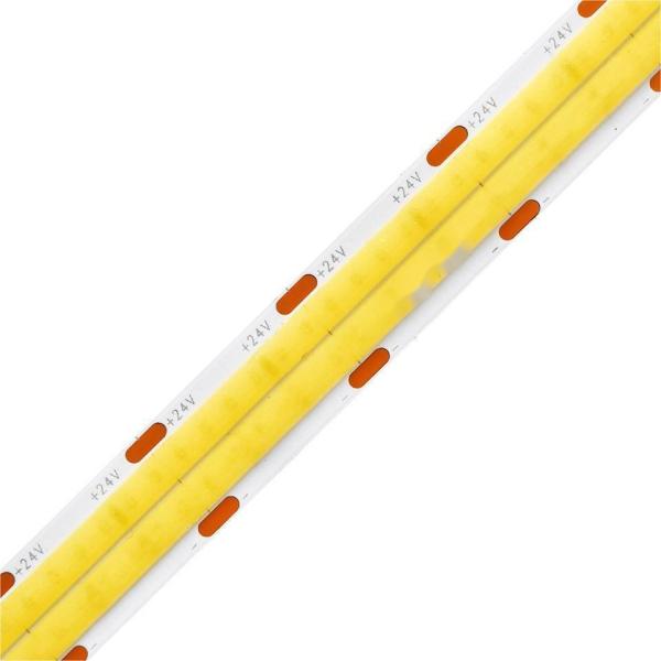 10m/roll Double Lines 600leds 12v 24v Ra80 12mm Flexible COB Led Flexible Strip Light