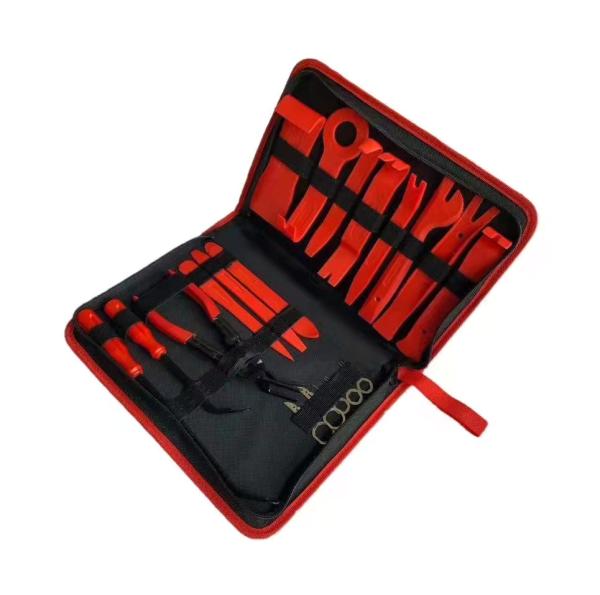 19Pcs Strong Nylon Automotive Trim Removal Tool Set with Storage Bag for Trim Panel Door Audio Clip Pliers Terminal