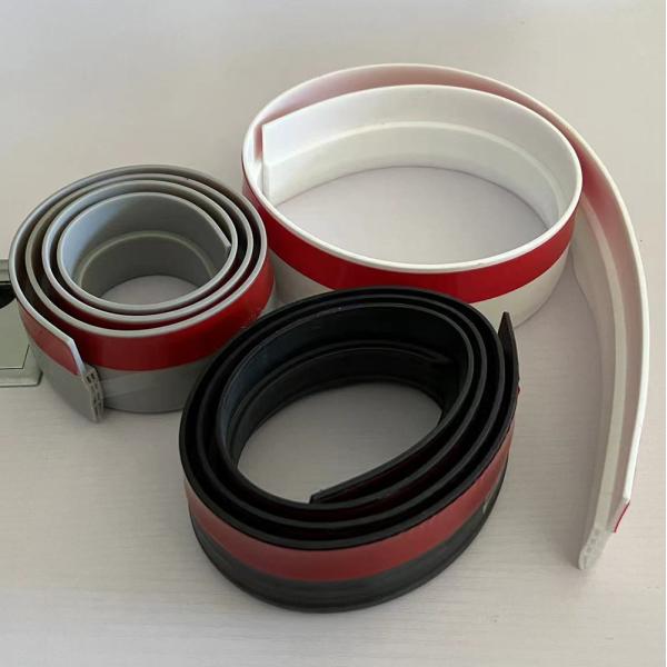 Interior Wooden Doors Seal Strip Door Sweep Draft Stopper with Adhesive Tape Extrusion