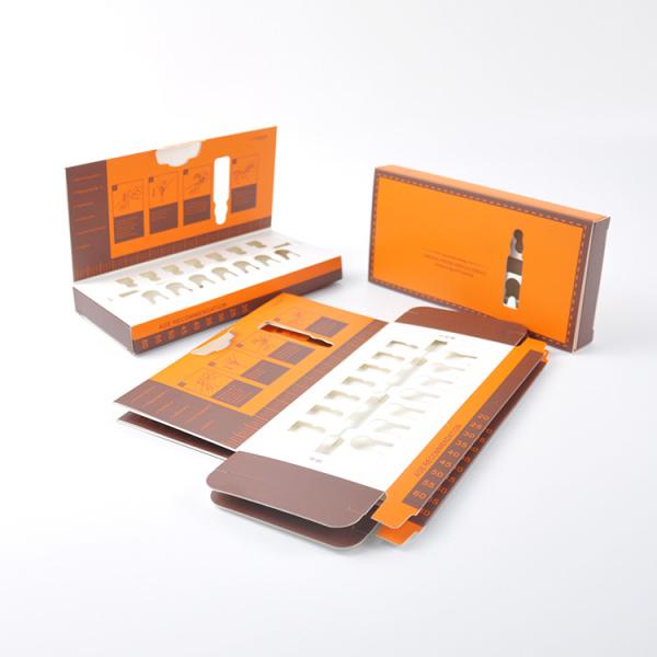 Paper Cosmetic Packaging Boxes Tray Packaging  With Window 5.8*7.9*2 Cm