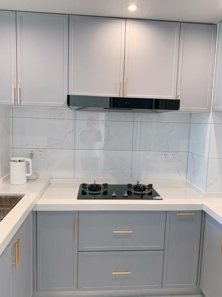 Chinese Furniture Modern Kitchen Melamine Wood Kitchen Cabinetry