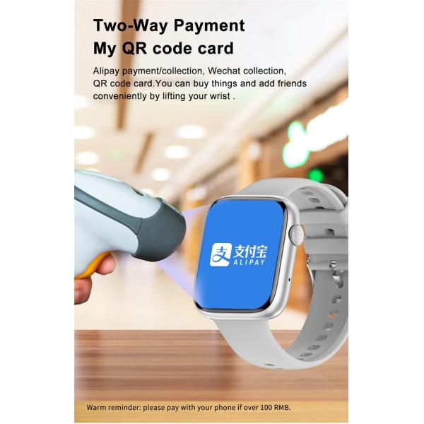 IP67 Touch Screen Smartwatch Waterproof Sport Blood Pressure Heart Rate Monitor