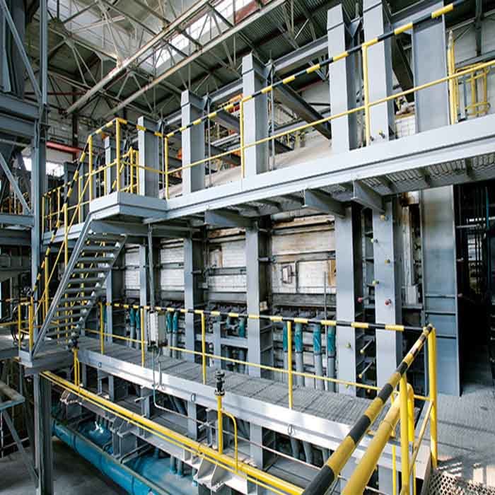 Печь с перекрестным сжиганием тяжелой нефти большого размера