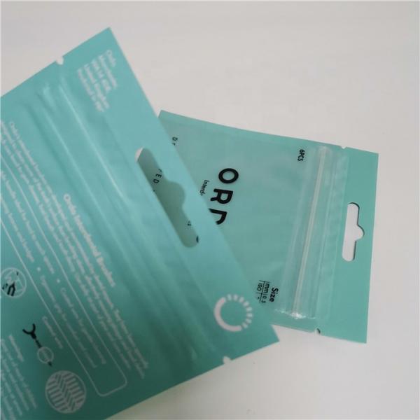 Custom Printed Small Plastic Packaging Zipper Bag for makeup brush