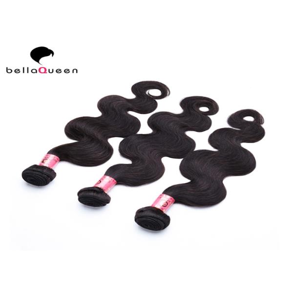 Отсутствие путать отсутствие линяя утка волос черноты 6A Remy объемной волны естественного