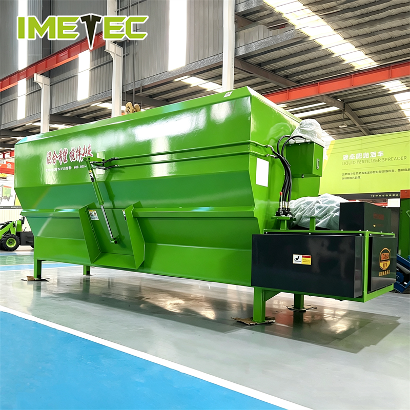 Horizontal Stationary Fodder Mixer Large Volume Uniform Mixing For Scale Dairy