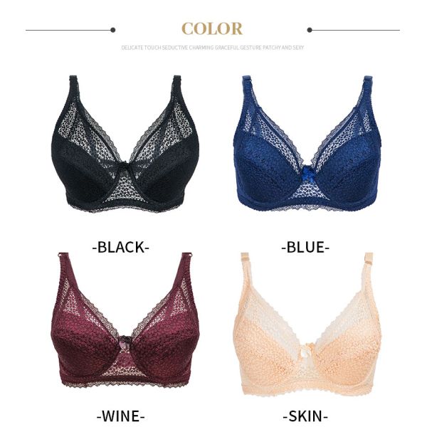 Wholesale Women Bra Lace Decoration Sexy Bras Adjustable Straps High Quality for Female C/D Cup Bras