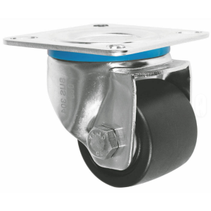 Factory Direct Sales 65/75mm Wheel Caster 360 Degree Top Plate Mini Swivel Nylon Casters Wheels