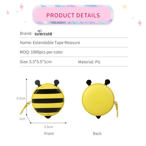 OEM ODM Promotional Tape Measure Bee Cute Tape Measure Pu Measuring Tape