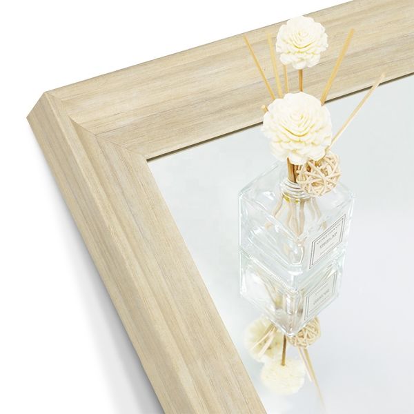 Slim Profile Full Length Contemporary Standing Mirror  For Bedroom Corner