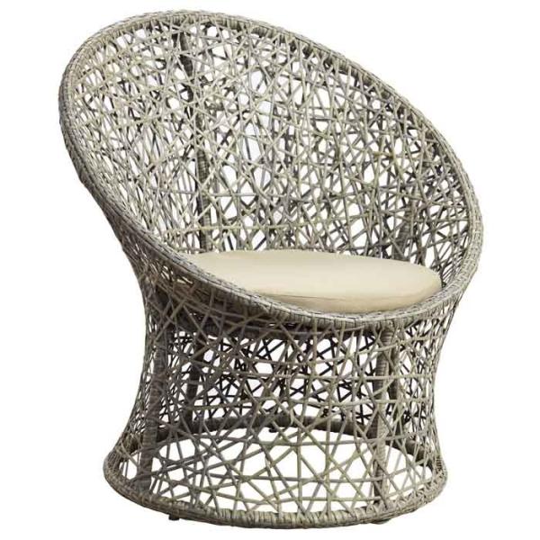 Rust Proof Aluminum Frame Egg Shaped Outdoor Rattan Patio Chairs