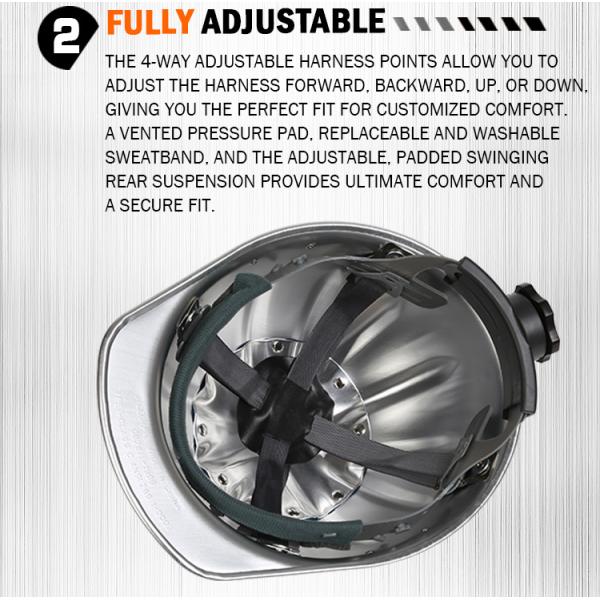 Алюминиевое личное оборудование для обеспечения безопасности, электрический шлем безопасности регулируемый для сваривать