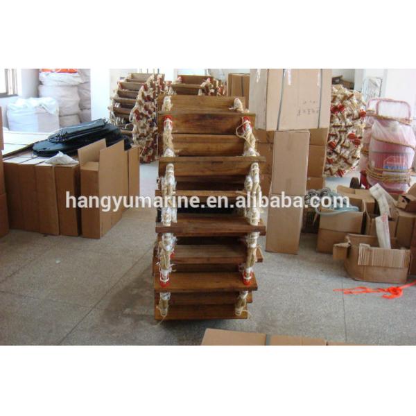 Marine ship wooden material embarkation rope ladder sale