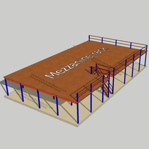 5000kg Storage Mezzanine Platforms Prefab Steel Mezzanine For Shop