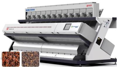 Estrutura industrial 800-1300Kg/h da cachoeira da máquina do classificador da cor de 12 rampas