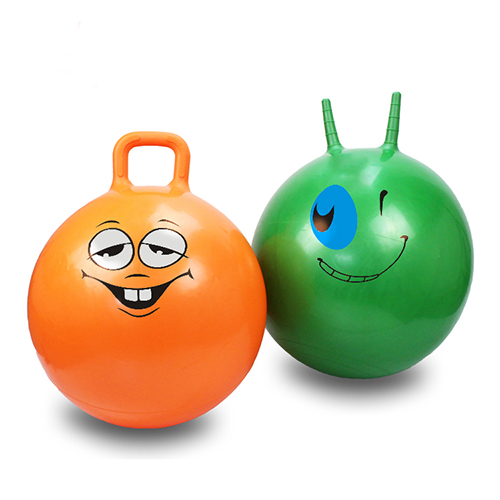 Kids Inflatable Space Hopper Ball Hippity Hop Jumping Ride Toy Bouncer With Handle