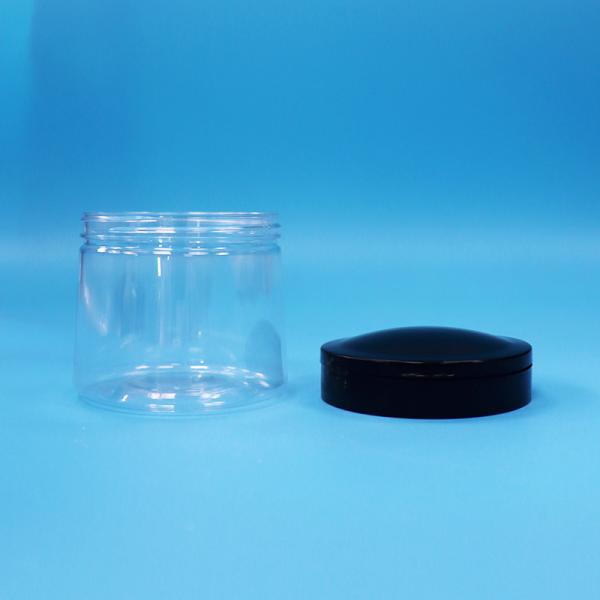 Food Grade Transparent Small Round Plastic Food Storage Jar Plastic Screw Top Lid