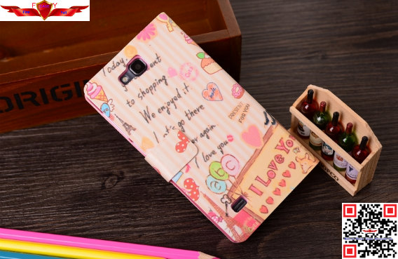 New Fashion Design Brand New PU Flip Leather Cover Case For Huawei C8816 Qualify