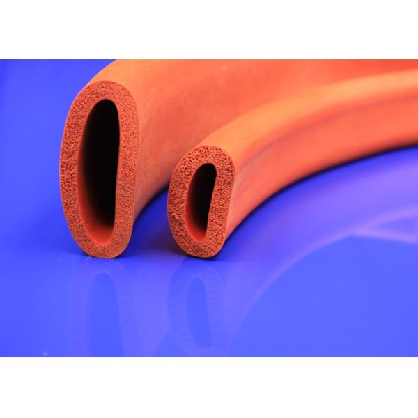 Closed Cell Round Silicone Foam Tube High Temperature Proof Non Sticky