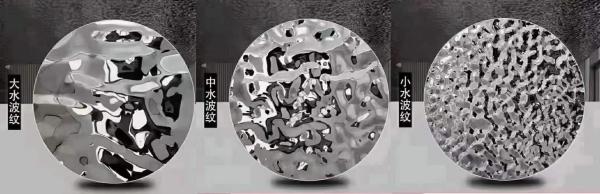 SS304 Water Wave Stainless Steel Panel Reflective Water Ripple Metal Sheet