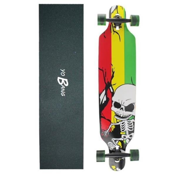 41inch Long Deck Skateboard 9layers Chinese Maple Purple Painting Truck