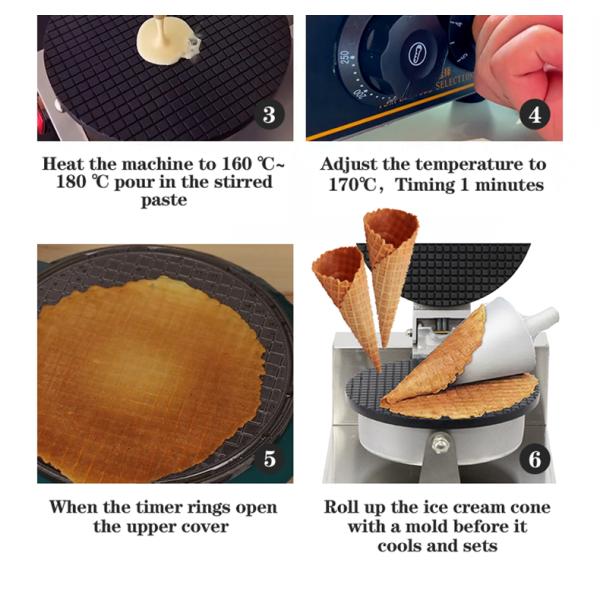 Электрическая вафлевая машина 1300 Вт для закусочных