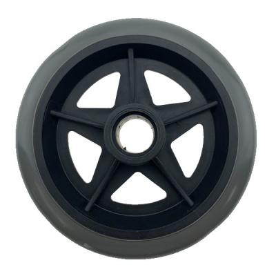 núcleo de Front Casters With PP da cadeira de rodas do PVC TPR de 125mm, rodas do rodízio da cadeira de rodas