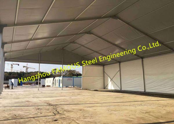 Tipo de escalada aço Windproof exterior do telhado do Pvc das barracas do armazenamento do metal - hangares quadro