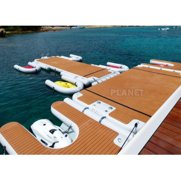 Yacht 0.6mm Inflatable Water Floating Island Pontoon Platform