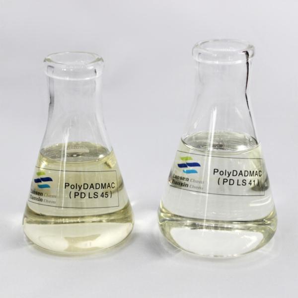 Raw Polydadmac Coagulant Water Treatment Agent Pale Amber Liquid PD LS 45