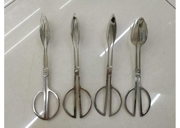 10'' Scissor Salad Tong 18-8 Stainless Steel, L=250MM, Commercial Buffet Supplies