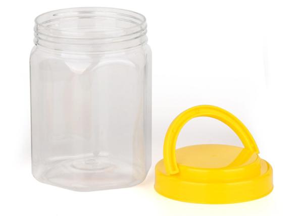 O animal de estimação transparente do espaço livre do produto comestível range o tampão de parafuso plástico impermeável