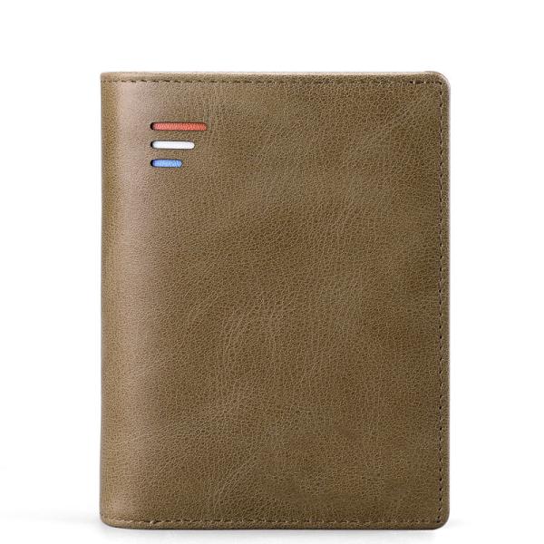 Luxury Men's Genuine Leather Wallet with RFID Blocking and Multifunctional Design