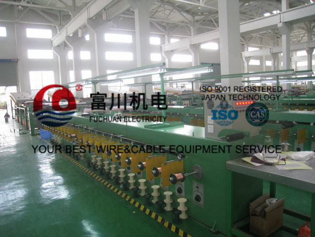 Brush Pay Off Round Copper Wire Annealing Machine With Hot Dip Tinned Mehod