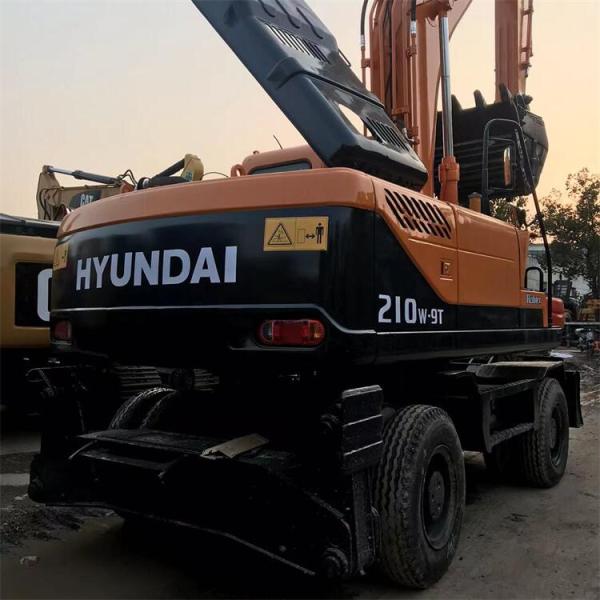 Used Hyundai 210W Wheel Excavator 21 Ton Robex 210 Excavadora R210W-9 in 2019 Year
