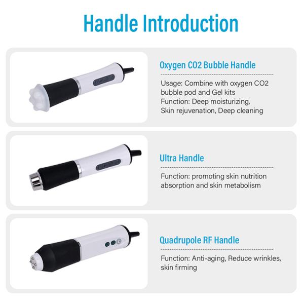 3 in 1 Bubble Oxygen Hydra Dermabrasion Machine CO2 Jet Peel Facial Care Machine