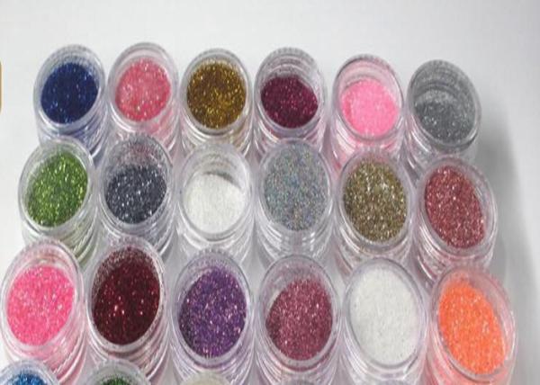 Environmental Friendly Metallic Glitter Powder , Gifts Fine Glitter Powder