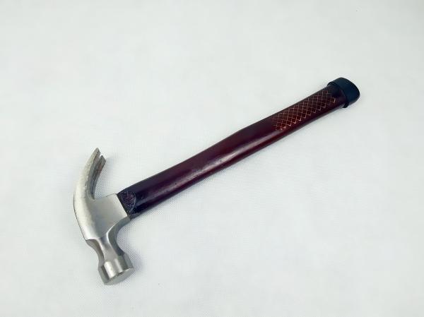 Colored Laser marking wooden handle and polishing surface Forged Steel Claw hammer