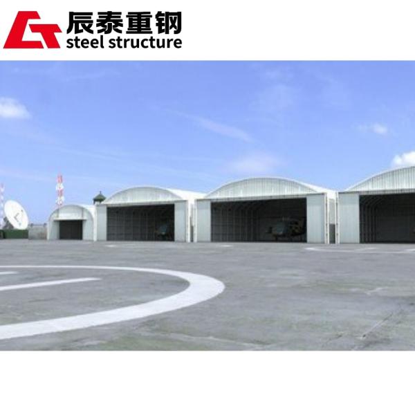 Anti Corrosion Prefabricated Steel Structure Hangar Buildings Customized