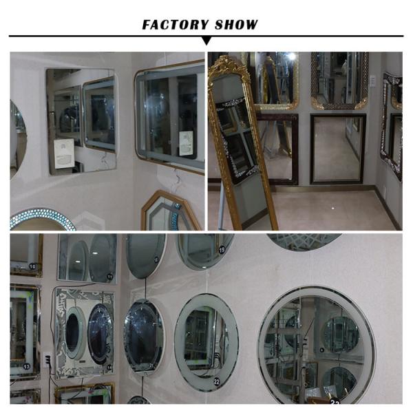 Wall Mount LED Bathroom Mirrors With Aluminium Frame / Touch sensor