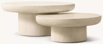 Customizable Size Modern Side Table Furniture for Living Room  white and wood coffee table