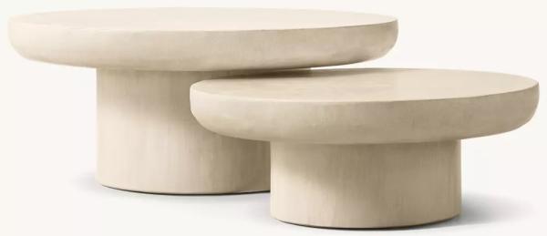 Customizable Size Modern Side Table Furniture for Living Room  white and wood coffee table