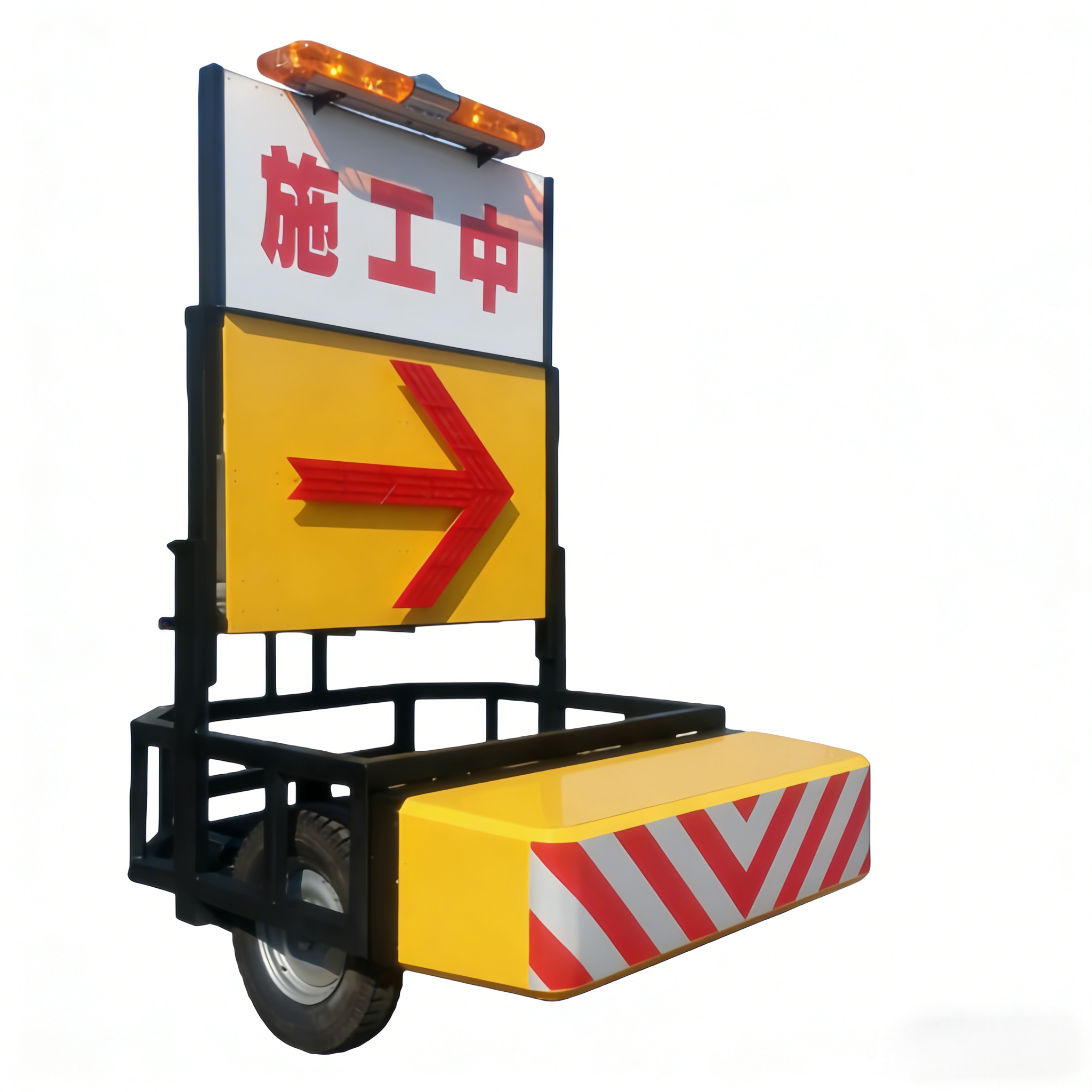 Aluminum Yellow Truck Mounted Attenuator Reduce Impact