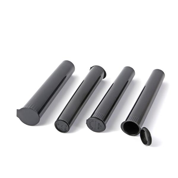 Custom Pop Top Plastic Pop Black Pop Tubes Squeeze Sides Tube Heat Transfer Printing Labeling Child Resistant Bottle Tubes